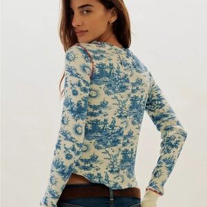 Free People Toileidays Long Sleeve Thermal Shirt